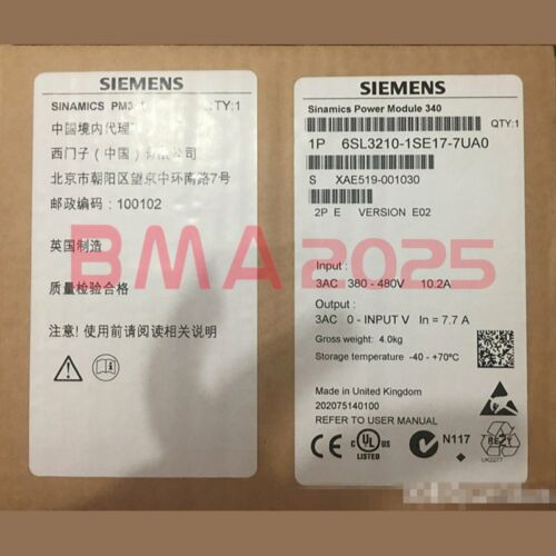 1PC Brand New Siemens 6SL3210-1SE17-7UA0 Inverter 1 year warranty DHL free Ship