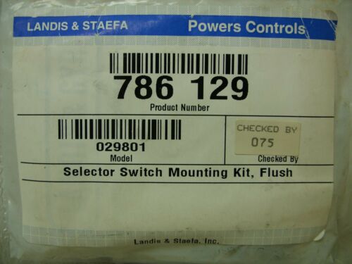 SIEMENS ~ Landis & Staefa ~ Powers Controls Selector Switch Flush Mount Kit