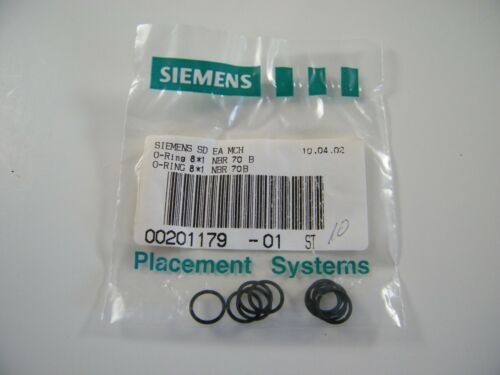 80 NEW ~ SIEMENS ~ O-RINGS 8*1 NBR 70B ~ PART 00201179-01 ~ A&D EA MCH