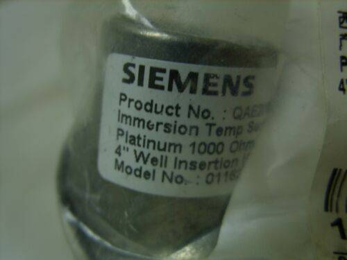 SIEMENS - 4 Immersion Well Temperature Sensor QAE2012.010 ~ Sealed
