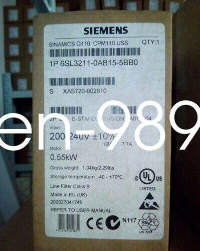 1PC NEW IN BOX Siemens 6SL3211-0AB15-5BB0 6SL3 211-0AB15-5BB0