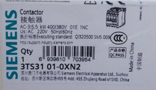 1PC NEW SIEMENS 3TS3101-0XN2 220V free shipping &R1