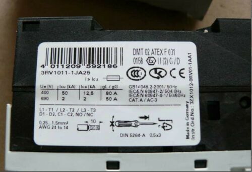 Siemens Sirius 3RV1011-1JA25 Leistungsschalter Nip