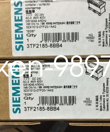 1PC New Siemens 3TF2185-8BB4 contactor in box
