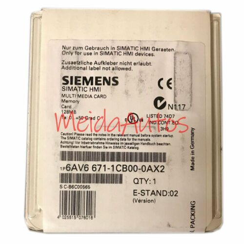 New in box Siemens HMI Memory Card 6AV6 671-1CB00-0AX2 One year warranty