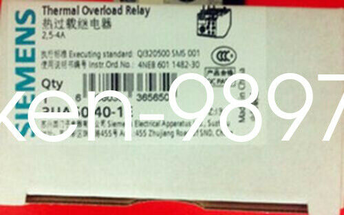 1PC NEW SIEMENS Thermal Overload Relay 3UA5040-1E 2.5-4A