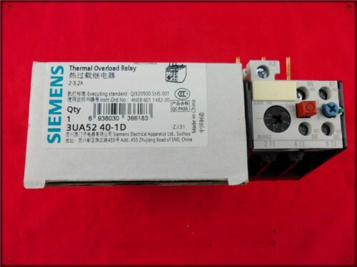 1pcs NEW Siemens Thermal Overload Relay 3UA5240-1D 2-3.2A