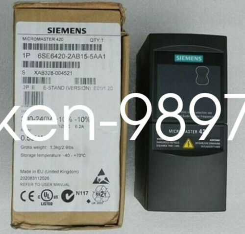 1PC Brand NEW Siemens Inverter 6SE6420-2AB15-5AA1 ( 6SE64202AB155AA1 )