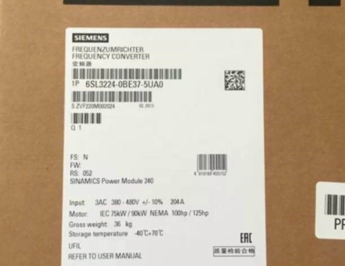 1PC NEW Siemens 6SL3224-0BE37-5UA0