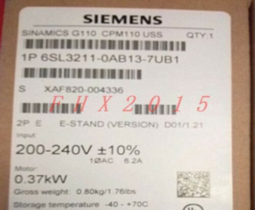 ONE Brand NEW Siemens 6SL3 211-0AB13-7UB1 Frequency Inverter