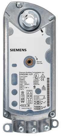 SIEMENS GND126.1U Electric Actuator,53 in.-lb.,SPDT