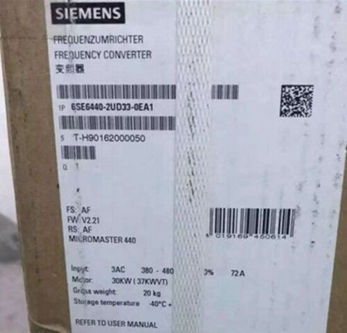 One NEW SIEMENS MM440 INVERTER 6SE6440-2UD33-0EA1