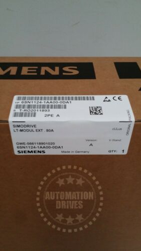 ***NEW**** SIEMENS SIMODRIVE 611 POWER MODULE, 1-AXIS, 80A, 6SN1124-1AA00-0DA1