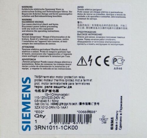 1pcs New Siemens 3RN1011-1CK00