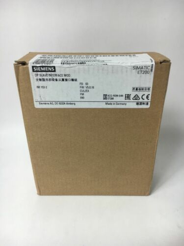 Siemens Simatic ET 200M Modular IO Station S7 ET200 6ES7-153-2BA02-0