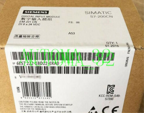 ONE Siemens 6ES7222-1BD22-0XA0 6ES72221BD220XA0 NEW