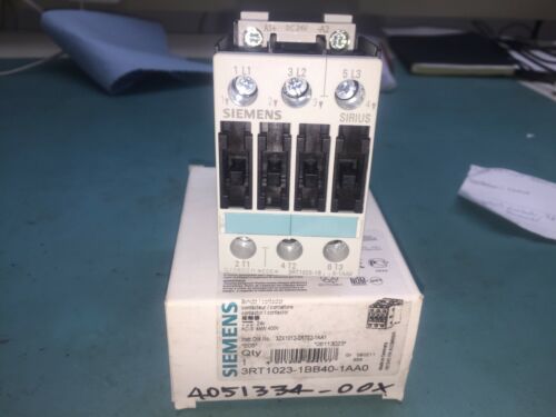 Siemens 3RT1023-1BB40-1AA0, Sirius Line, Contactor, 3 Poles, 600 Volts, 9 Amps