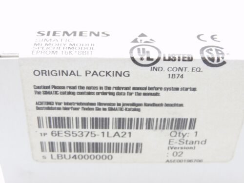 SIEMENS 6ES5375-1LA21 (16K) NSFS