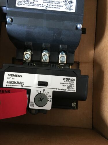 SIEMENS MAGNETIC STARTER SIZE 2 120V COIL 22-45A 14FSH32AF NEW