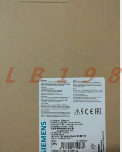 ONE NEW- Siemens3RW3036-1BB14