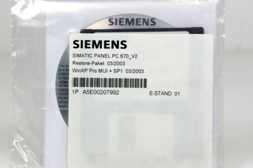 Siemens Winxp pro Mui +SP1 for Panel PC 670 - A5E00207992 E :0 1