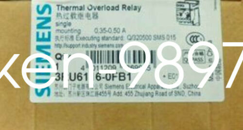 1PC New in box SIEMENS Termal Overload Relay 3RU6116-0FB1 3RU61160FB1