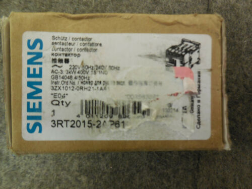 Siemens 3RT2015-2AP61 Contactor New