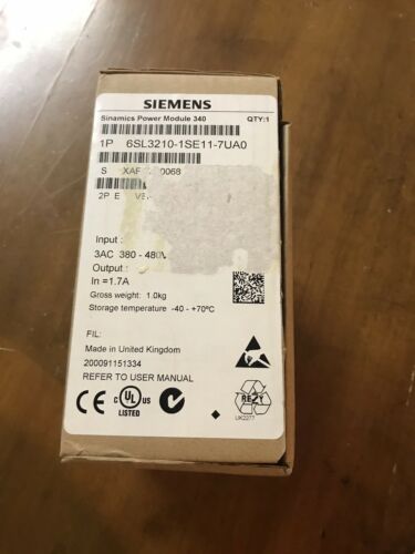 Siemens Sinamics PM340 Power Module 6SL3210-1SE11-7UA0