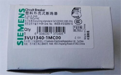 1 Pcs Siemens Breaker New 3VU1340-1MC00 0.16-0.24A ip