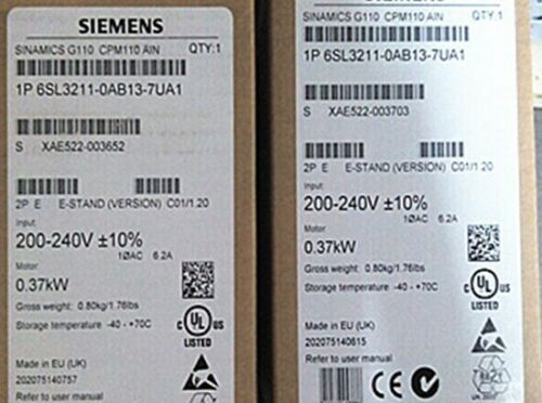 1PCS New ONE Brand Siemens 6SL3 211-0AB13-7UA1 analog Input Inverter