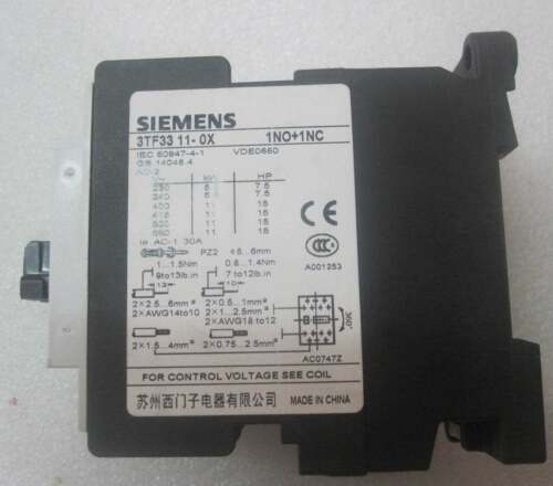 1pcs Siemens AC contactor 3TF33 11-0XM0