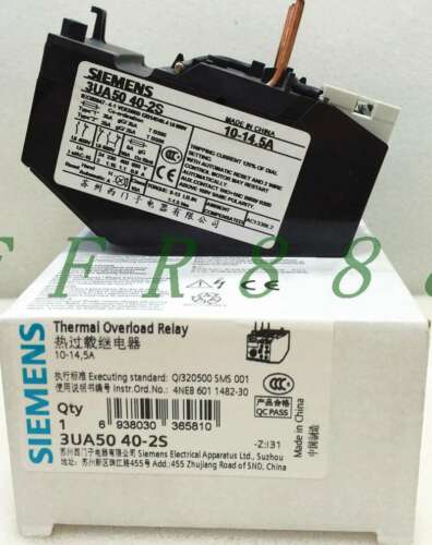 ONE NEW SIEMENS Thermal Overload Relay 3UA5040-2S 10-12.5A
