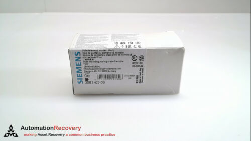 SIEMENS 3SB3 423-0B - BOX OF 9 - CONTACT BLOCK, NEW