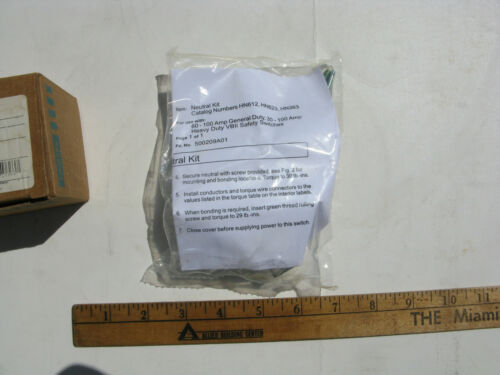 Siemens HN623 60-100A Safety Switch Neutral Lug Kit for Rotary Switch