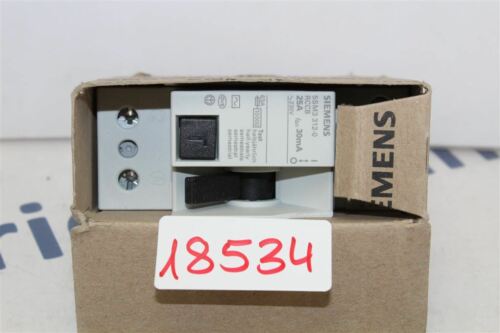 Siemens 5SM3 312-0 Residual Current Circuit Breakers 5SM3312-0 25A 2 Pin
