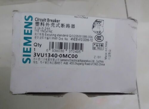 1PC NEW Siemens 3VU1340-0MC00 circuit breaker free shipping