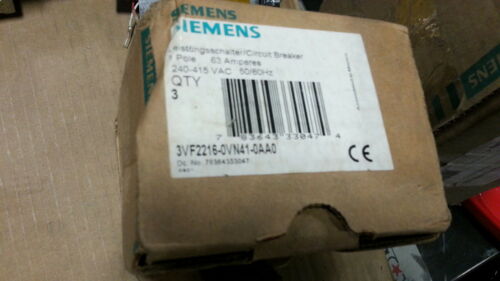 NIB Siemens 3VF2216-0VN41-0AA0 Circuit Breaker 1-Pole 63A ....EACH
