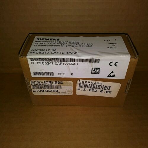 Siemens 6FC5247-0AF12-1AA0 Sinumerik Electronic Rotary Switch - Factory Sealed!