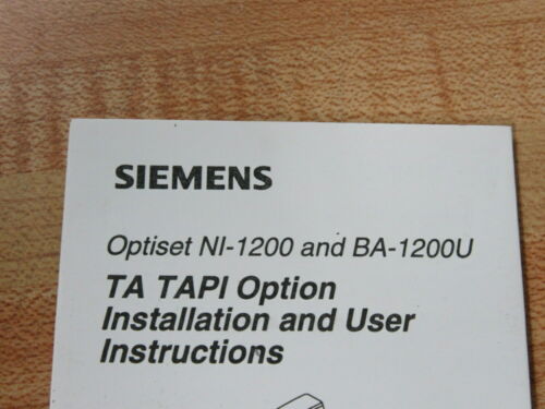 Siemens L30500-B400-X Optiset NI TA TAPI Adapter 69819