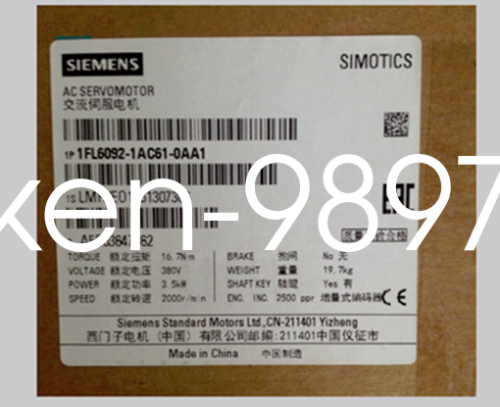 1PC New SIEMENS Servo Motor 1FL6092-1AC61-0AA1 #RS8
