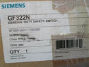 Siemens, GF322N, General Duty Safety Switch, 3 Phase, 60A