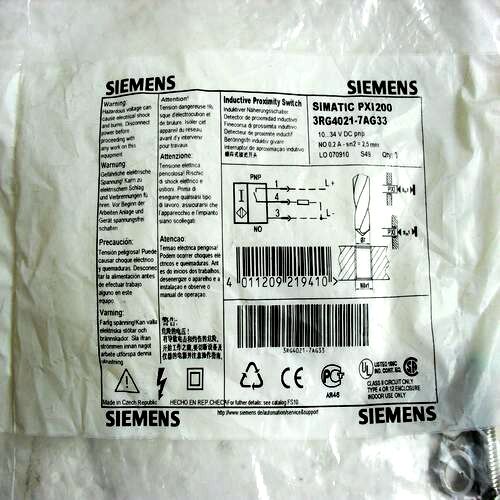 1PC SIEMENS Brand NEW 3RG4 021-7AG33 PLC INDUCTIVE PROX SENSOR PNP NO, BERO