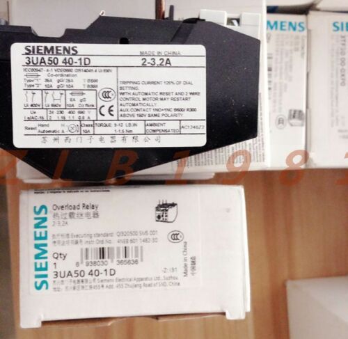 ONE Brand NEW- SIEMENS Thermal Overload Relay 3UA5040-1D 2-3.2A