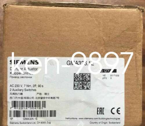 1PC NEW SIEMENS Damper Actuator GMA326.1E AC230V 7Nm 2P 90s