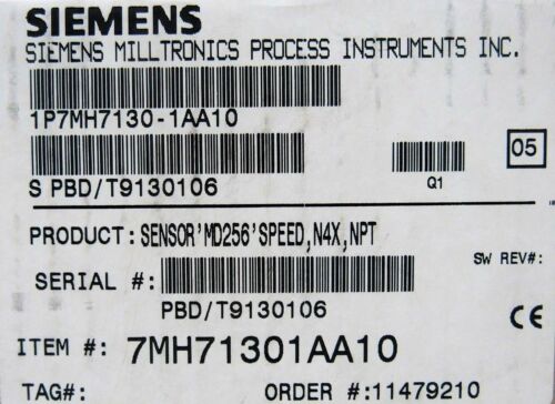 NEW SIEMENS 7MH71301AA10 SPEED SENSOR MD256