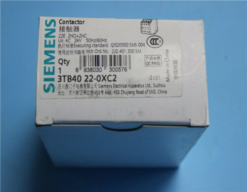 1Pcs New Siemens Contactor 3TB4022-0XC2 24V