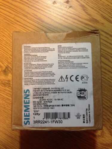 Siemens 3RR2241-1FW30, 3RR22411FW30, SHIPSAMEDAY