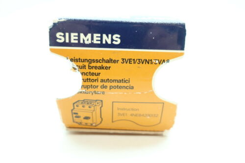 Siemens 3VE1005-2HU00 Sigut Manual Starter Protector 1.6-2.5a 10hp