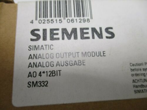 SIEMENS SIMATIC S7 6ES7332-5HD01-0AB0 ANALOG OUTPUT * FACTORY SEALED *