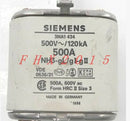 ONE NEW Siemens 3NA1434 500A 500V gL NH3 3NA1432/1436